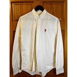 Ami Cream Button Down Size 36